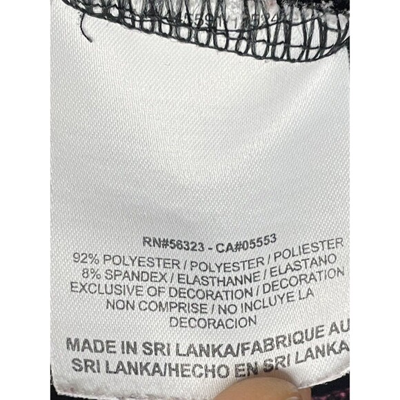 Nike Woman’s Size XS Dri-Fit Training Yoga Pants Solid Black Pink Active Stretch - Picture 5 of 6